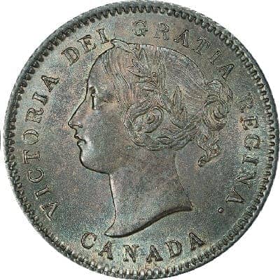 Canadian Canadian 1871 10 Cent Value