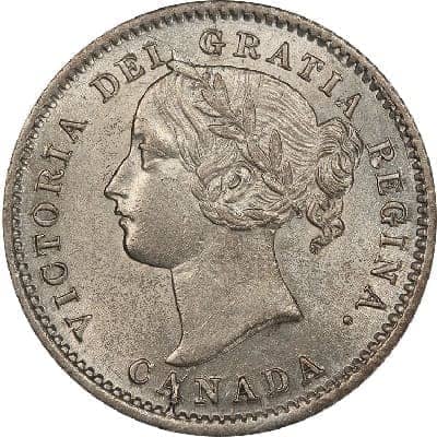 Canadian Canadian 1872 10 Cent Value