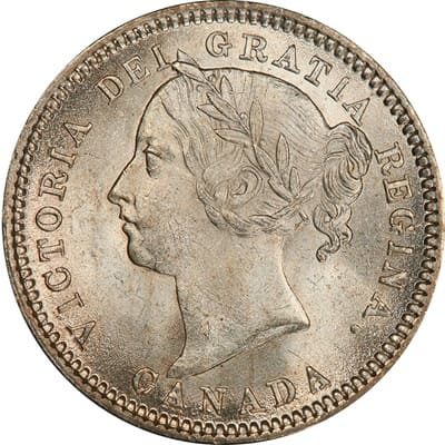 Canadian Canadian 1881 10 Cent Value