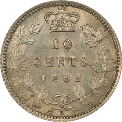 Canadian 1882 10 Cent Value