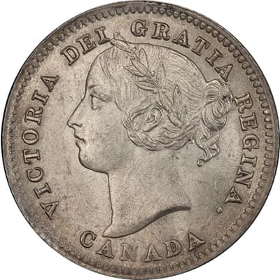 Canadian Canadian 1885 10 Cent Value