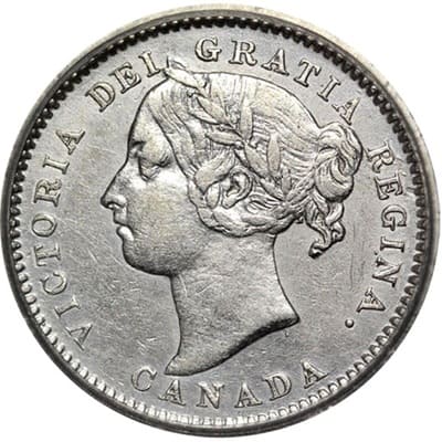 Canadian Canadian 1886 10 Cent Value