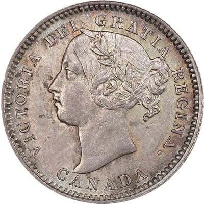 Canadian Canadian 1889 10 Cent Value