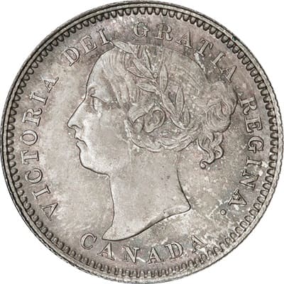 Canadian Canadian 1890 10 Cent Value