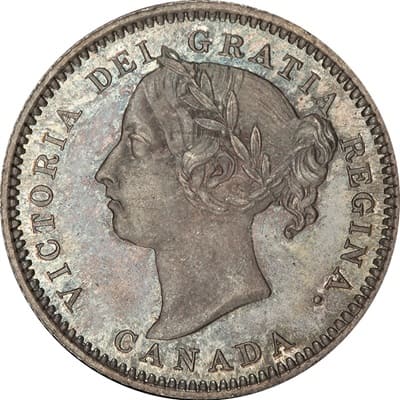 Canadian Canadian 1891 10 Cent Value