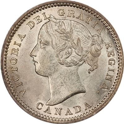 Canadian Canadian 1892 10 Cent Value