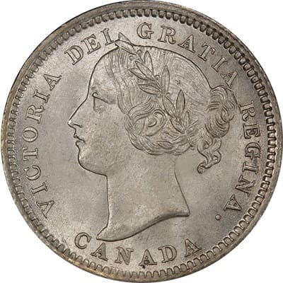Canadian Canadian 1894 10 Cent Value