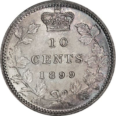Canadian 1899 10 Cent Value