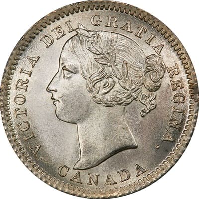 Canadian Canadian 1900 10 Cent Value