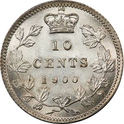 Canadian 1900 10 Cent Value
