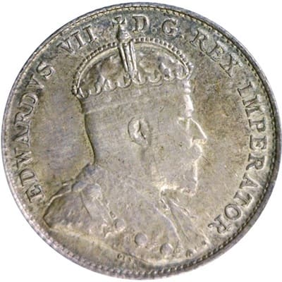 Canadian Canadian 1905 10 Cent Value