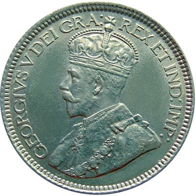 Canadian Canadian 1915 10 Cent Value