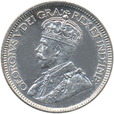 Canadian 1919 10 Cent Value