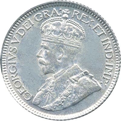 Canadian Canadian 1920 10 Cent Value