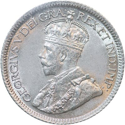 Canadian Canadian 1921 10 Cent Value
