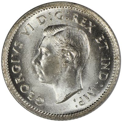 Canadian Canadian 1937 10 Cent Value