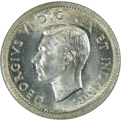 Canadian Canadian 1938 10 Cent Value