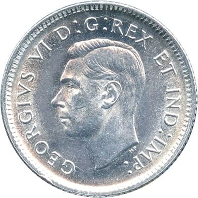 Canadian Canadian 1940 10 Cent Value