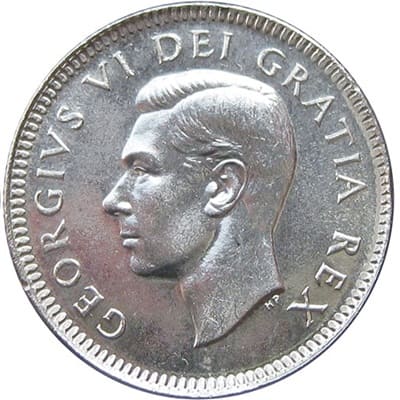 Canadian Canadian 1949 10 Cent Value