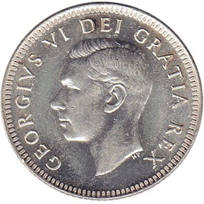 Canadian Canadian 1950 10 Cent Value
