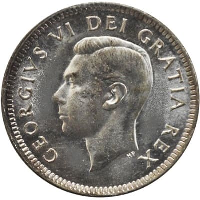 Canadian Canadian 1952 10 Cent Value