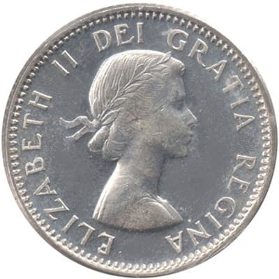 Canadian Canadian 1956 10 Cent Value