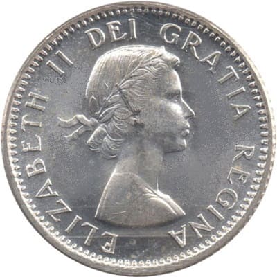 Canadian Canadian 1957 10 Cent Value