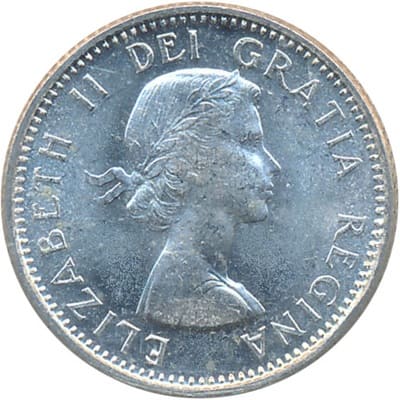 Canadian Canadian 1958 10 Cent Value