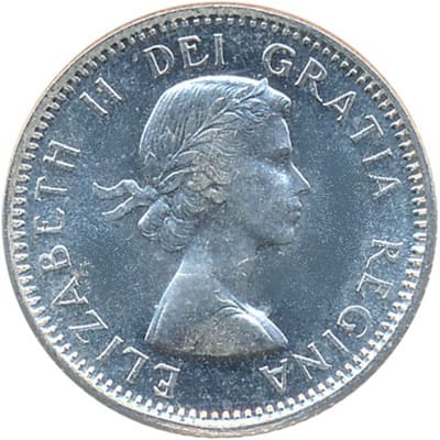 Canadian Canadian 1959 10 Cent Value