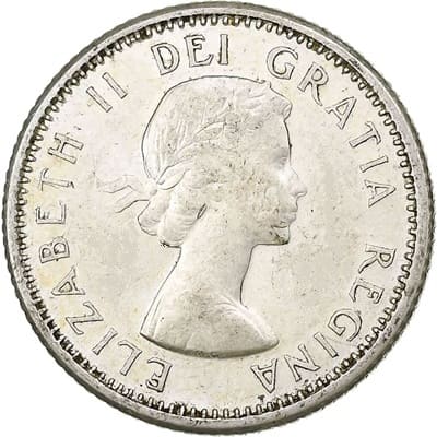 Canadian Canadian 1961 10 Cent Value