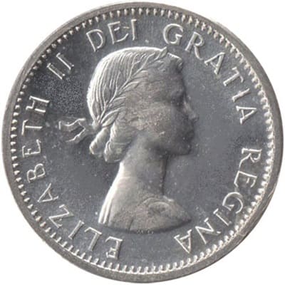 Canadian Canadian 1964 10 Cent Value