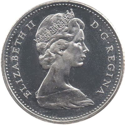 Canadian Canadian 1965 10 Cent Value