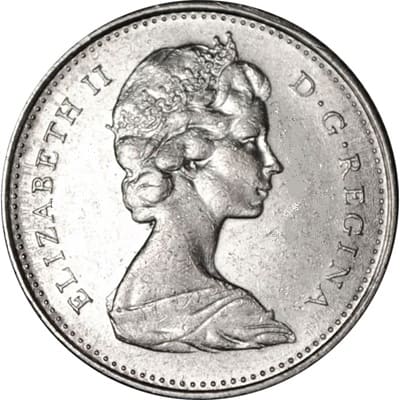 Canadian Canadian 1971 10 Cent Value