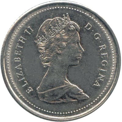 Canadian Canadian 1984 10 Cent Value