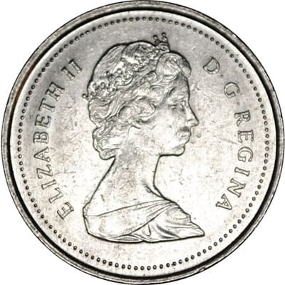 Canadian Canadian 1987 10 Cent Value