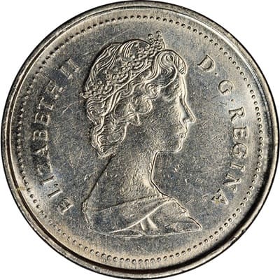 Canadian Canadian 1989 10 Cent Value