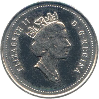 Canadian Canadian 1995 10 Cent Value