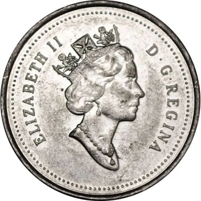 Canadian Canadian 1996 10 Cent Value