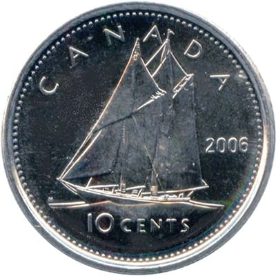 Canadian 2006 10 Cent Value