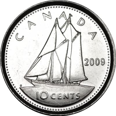 Canadian 2009 10 Cent Value