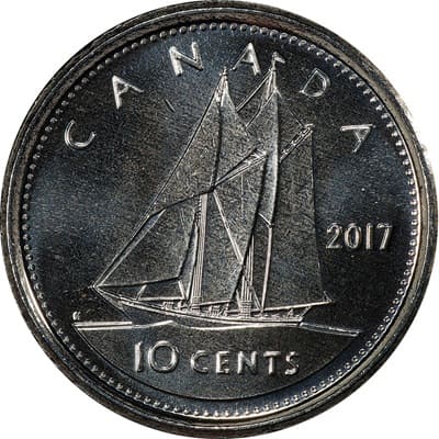 Canadian 2017 10 Cent Value