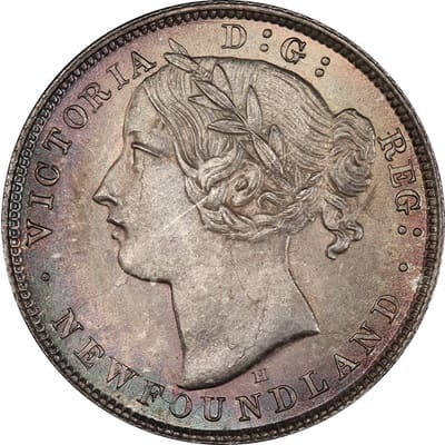 Canadian 1872 20 Cent Value
