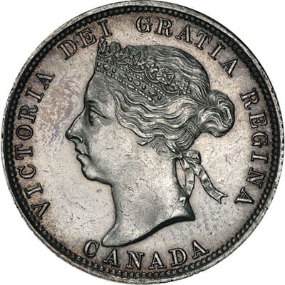Canadian 1887 20 Cent Value