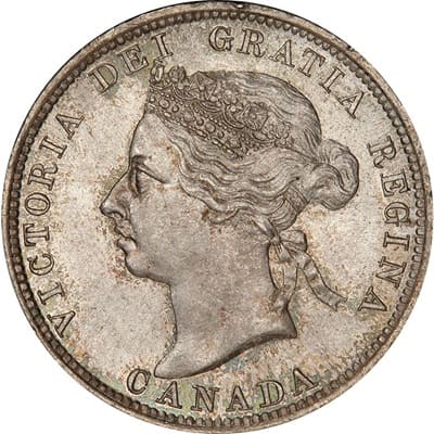 Canadian 1892 20 Cent Value