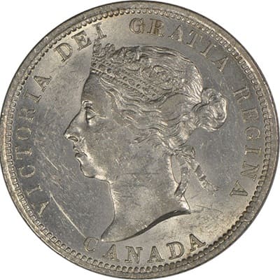 Canadian Canadian 1901 25 Cent Value