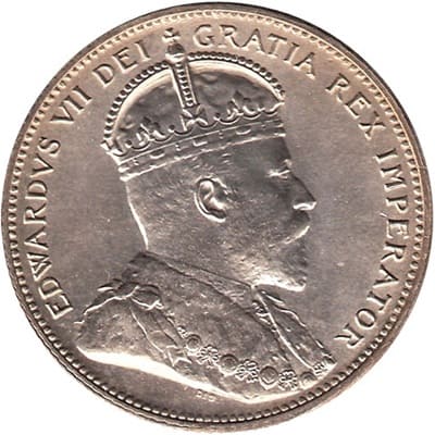 Canadian Canadian 1908 25 Cent Value