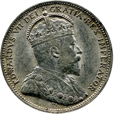 Canadian Canadian 1910 25 Cent Value