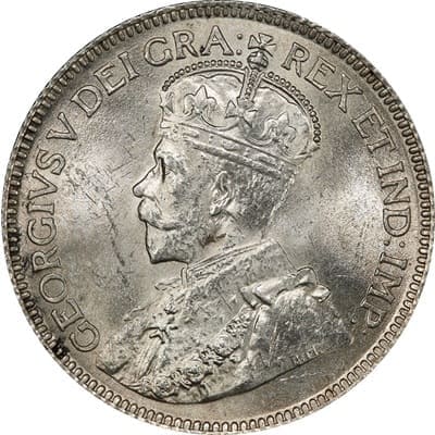Canadian Canadian 1912 25 Cent Value