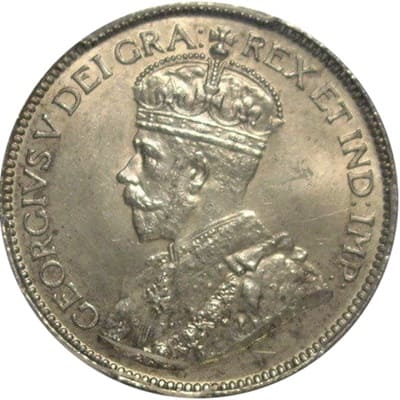 Canadian Canadian 1913 25 Cent Value