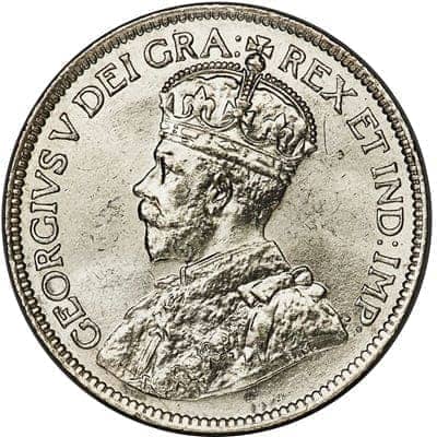 Canadian Canadian 1916 25 Cent Value